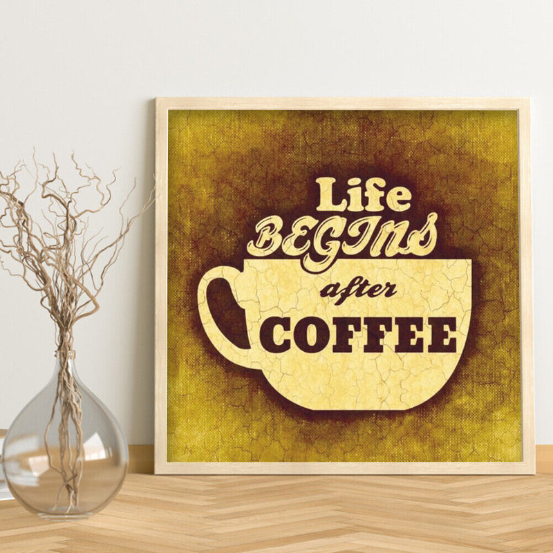 Coffee 5D DIY Diamond Painting Kits Full Round Drill Decor