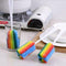 Detachable Rainbow Water Bottle Cup Mug Glass Washing Brush Cleaning Sponge C8L6