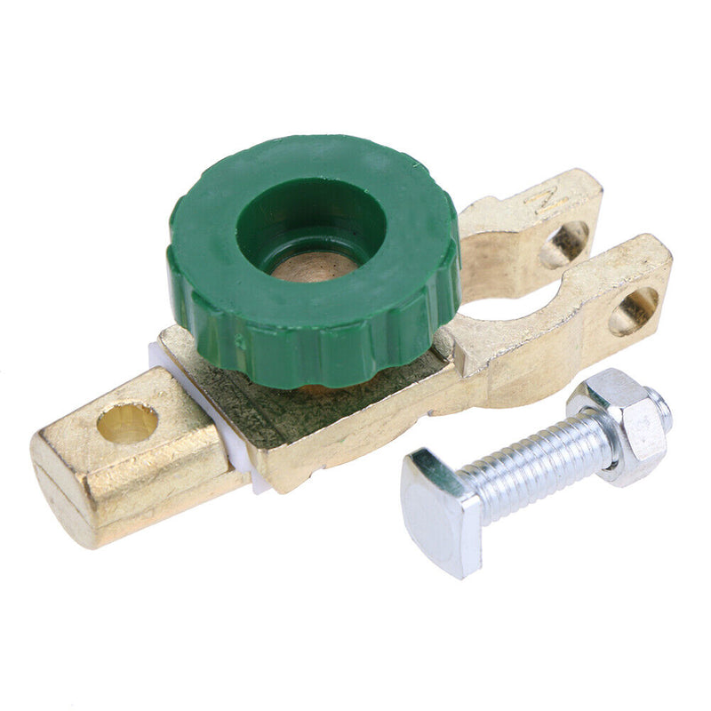 Zinc Alloy Copper Car Battery Terminal Link Switch Cut-off Switches (Green)