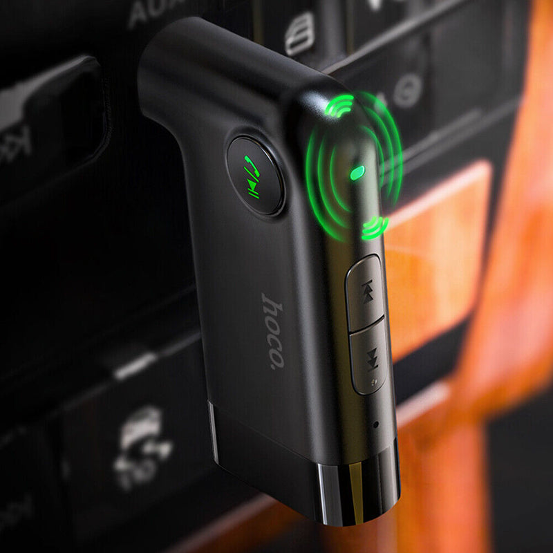 HOCO E53 3.5mm Bluetooth-compatible 5.0 Receiver Car Speaker AUX Wireless A