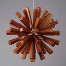 Pendant Hanging Lamp Dandelion Design Pastoral Style Simple Chandelier Wooden