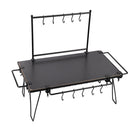 Outdoor Table Hanging Rod Portable Camping Picnic Kitchen Tableware Storage Rack