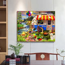 Street View Full Round Drill Diamond Painting Drawing Kit for Home Wall Decors