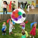 9pcs sensory scarves rainbow juggling fashion dance ballet gymnastics Y5N5