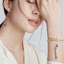 Black Heart Pattern Removable Waterproof Temporary I5D3 Tattoo Stickers B3B3