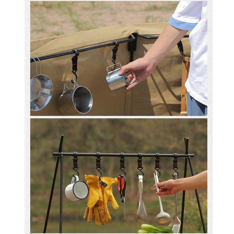 50x Z-Shaped Hanging Hook Pot Pan Holder for Outdoor Camping Picnic (2.5cm)