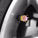 4pcs Car Wheel Tire Valve Caps Auto Tyre Rim Stem Dust Air Cover (Purple) Newly