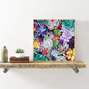Diamond Embroidery Succulent Plant Mosaic Round Drill Diamond Painting Bead Art