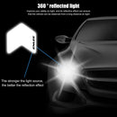 ENLEE 12pcs Bike Stickers Wheel Decals Reflective Protective Tape Bicycle Strips