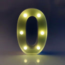 Digital Number LED Symbol Sign Night Light for Wedding Party Birthday (0) Newly