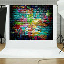 Backdrop Graffiti Brick Wall Art Fabric Backdrop Photography Background