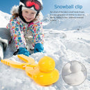 5pcs Cartoon Snowball Maker Clip Children Winter Outdoor Snow Mold (Yellow)