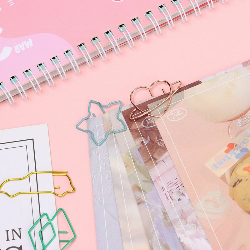 Desk Organizer Cute Animal Shape Paper Clips Stationery Bookmark Binder Clip