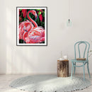 5D Diamond Painting Kit Flamingo Partial Special Shape Drill DIY Animal Art