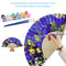 Small Yellow Croaker Oil Paint Folding Fan By Numbers DIY Digital Oil Painting