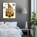 DIY Rhinestone Bee Gnome Full Round Drill Diamond Painting Mosaic Home Decor