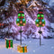Solar Powered Stake Lights Snowman Shaped Waterproof LED Christmas Decorations