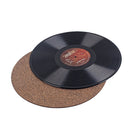 Cork Rubber Turntable Platter Mat Anti-Static Slipmat for Vinyl Record Players
