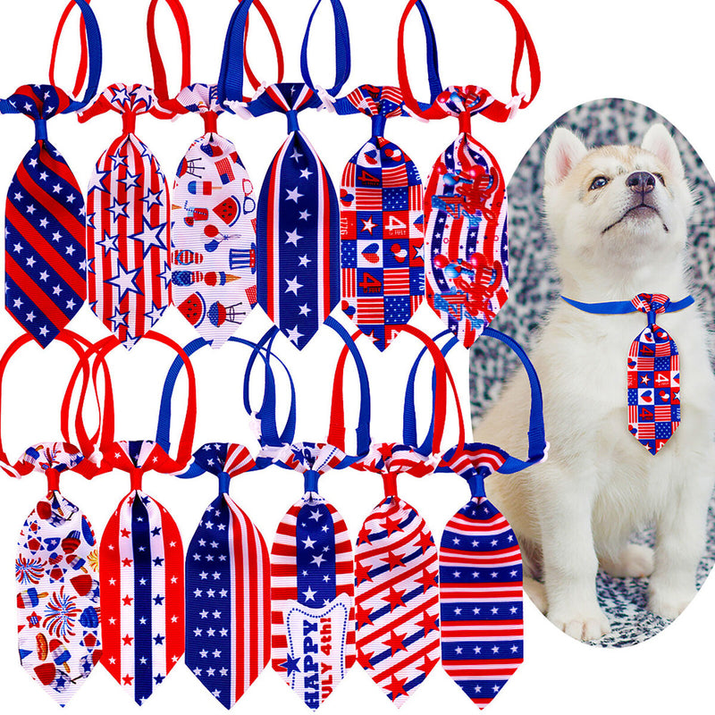 Pet Bow Ties Neckties Triangle Scarf Set - Durable & Soft Material for Pets