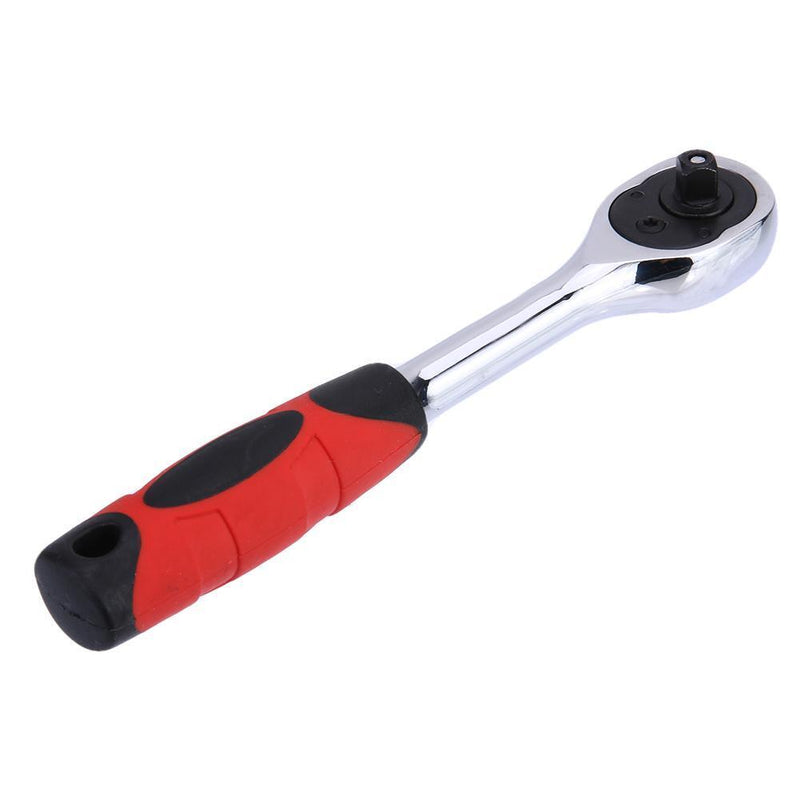 72 Teeth Quick Release Ratchet Socket Wrench Hand Repairing Tool 1/4