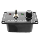 3 Way DC 12V Fused Marine Bilge Pump Switch Panel with LED Indicator Light