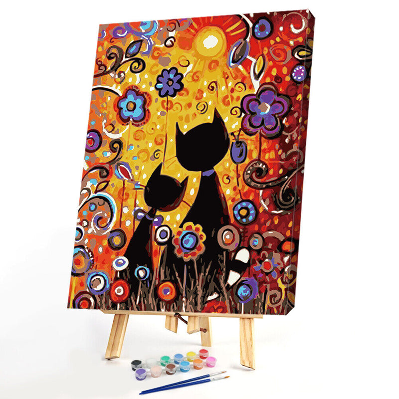 Digital Coding Oil Painting DIY Paints By Number Kit for Adults Kids Arts Craft