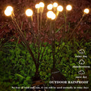 Outdoor Solar Powered LED Lights kit Landscape Garden Firefly Swaying Light Law!