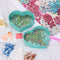 5D DIY Diamond Painting Tray Plastic Heart Shape Rhinestone Drill Plate Crafts