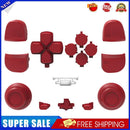 For DualSense Replacement Button Full Set for PS5 Controller Parts (Red)