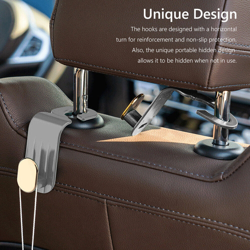 Car Seat Back Hook Headrest Hanger Holder Storage for Bag Umbrella Hat Sundries