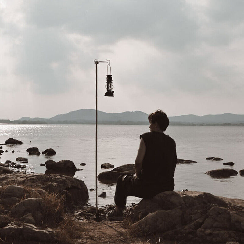 Shinetrip Outdoor Folding Camping Lamp Pole Holder Hanger Lantern Stand