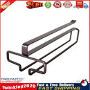 Metal Wine Rack Glass Holder Hanging Shelf Goblet Store Organizer (Black) Newly