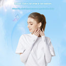 Unisex Cooling Arm Sleeves Cycling Running Sport Sunscreen Arm Cuff (White)