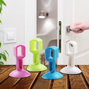 2pcs Doorknob Wall Mute Crash Pad Cushion Door Handle Lock Silencer (Blue)