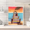 Seaside Step Drawing Frameless DIY Oil Paint by Numbers Canvas Home Decor