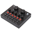 V8 Audio USB Headset Microphone Webcast Live Sound Card for Phone Computer