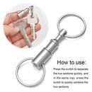 Separable Double Ring Removable Child-mother Buckle Keychain Key Ring Separate