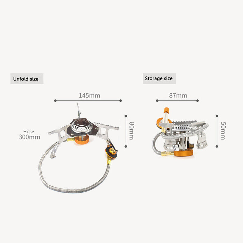 Outdoor Gas Stove Camping Folding Picnic Cooking Portable Split Stove (B) Newly