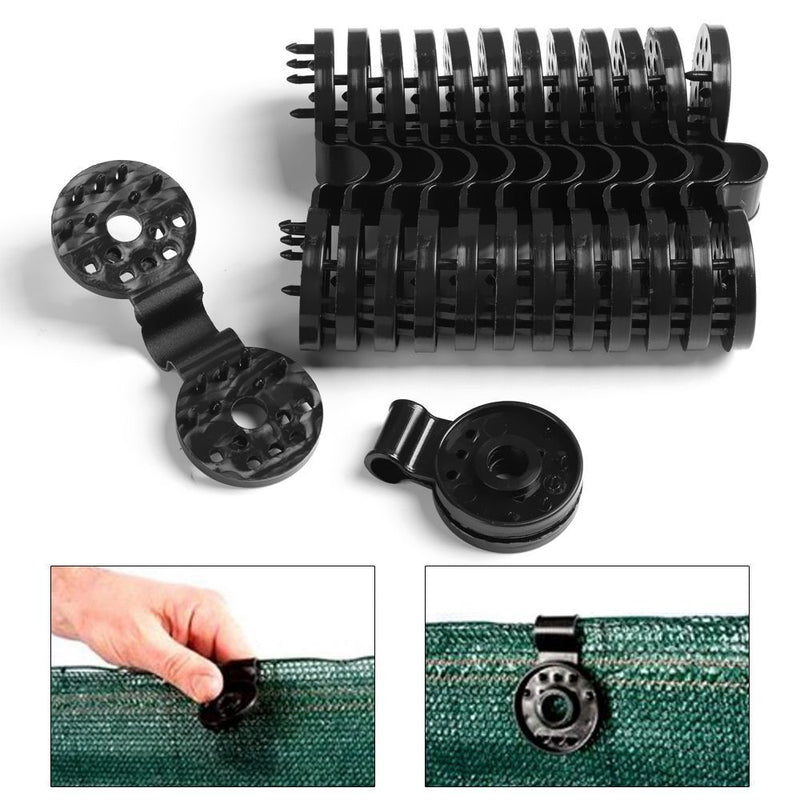 Black Sunshade Net Clip Fence Shading Accessories Garden Tools Plastic Clips