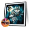 5D DIY Full Drill Diamond Painting Wolves Cross Stitch Needlework Set Home Decor