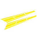 1 Pair Vinyl Car Hood Stickers Racing Sports Stripe Engine Cover Styling Decals
