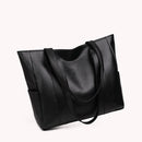 Fashion Ladies Large Capacity Commuter Handbag Solid Leather Shoulder Bag Totes
