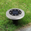 8LED Solar Underground Light Waterproof Color Changing Garden Buried Lamp Newly