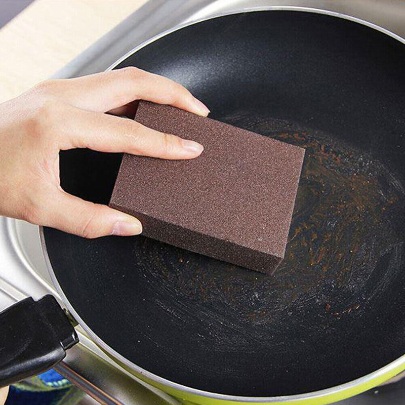 Descaling Cleaning Rub Brush for Cooktop Pan Pot Dish Rust Remover Sponge Eraser