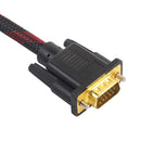 DVI-I 24+5 Turn To VGA Connect Wire Cable Male to Male Video Line 4.6ft.