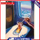 Beverage Time Canvas Paint By Numbers DIY Hand Painted Oil Drawing Kit Ornaments