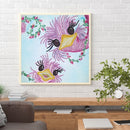 5D DIY Partial Special Shaped Drill Diamond Painting Big Eye Bird Wall Art Craft