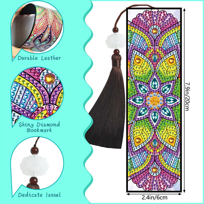 5D DIY Diamond Painting Bookmark Mandala Mosaic Tassel Book Crafts (FQY011)