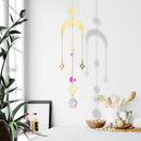 Crystal  Star Moon Sun Hanging Metal Pendant Home Decor (33)