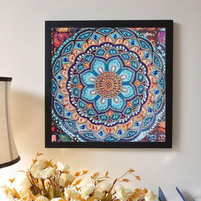 5D DIY Special Shaped Diamond Painting Mandala Cross Stitch Kits (DZ240) Newly